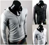 Camisa masculina c/capuz